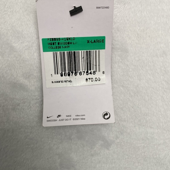 New Nike Women's Pull Over Jacket Navy Blue Athletic Size  XL - Picture 2 of 9